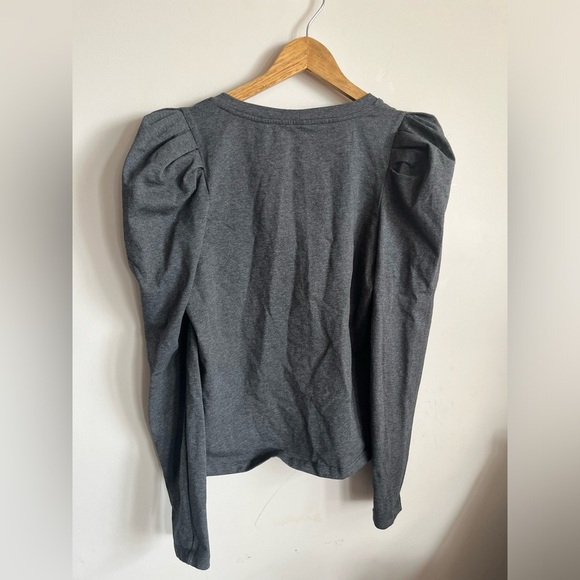 NWT English Factory Gray Scoop neck Top - Picture 6 of 8
